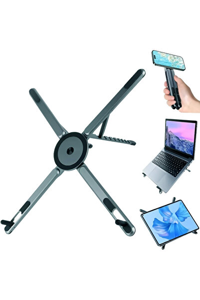 Choice Gray Foldale Magnetic Phone Holder Multi Form Adjustable Desktop Table...
