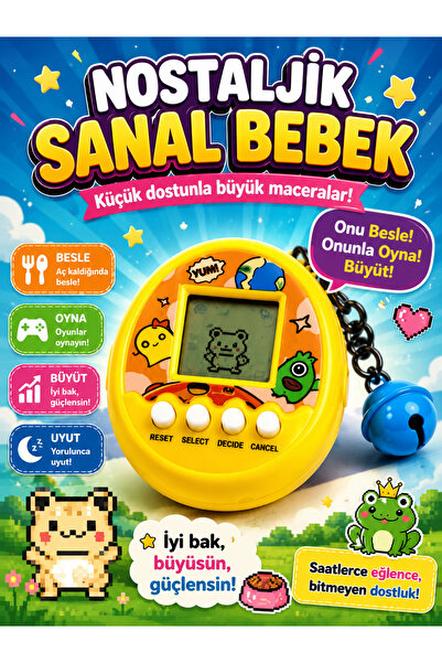 Erzi Nostaljik Sanal Bebek Zilli Bebek Sarı