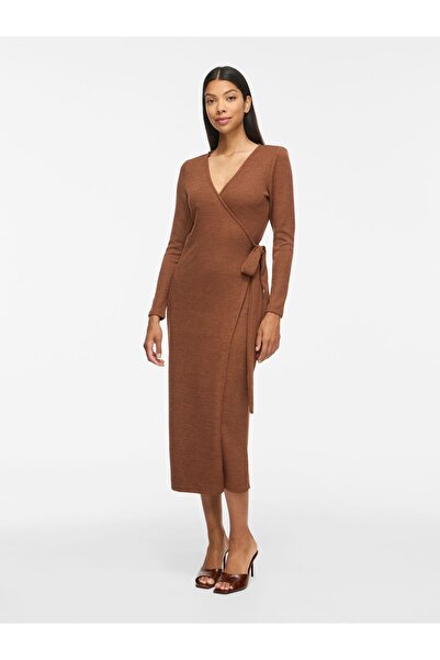 VILA Wrap dress VIRAFFI Midi