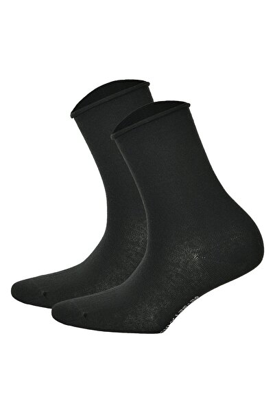 Hudson 2 Paar Damensocken – Strumpf Rollrand Einfarbig Einfaches Paket