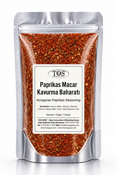 TOS The Organic Spices Paprikas Macar Kavurma Baharatı 100 gr Paprikas Hungar...