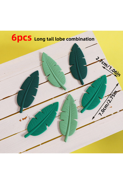 Choice19 Size As show 6pcs Leaves Safari Animal Cake Toppers Set - Lion, Elep...
