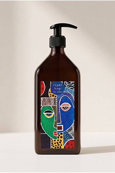 ARİENEL Liquid Soap Dispenser Bottle |   Faces and Envelopes |   500 ml |   A...