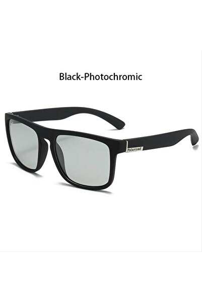 choice2 BlackPhotochromic Photochromic Polarized Square Vintage Sunglasses Me...