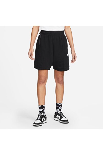 Nike W NSW FT FLC HR SHRT DNC DV0334-010 Μαύρο