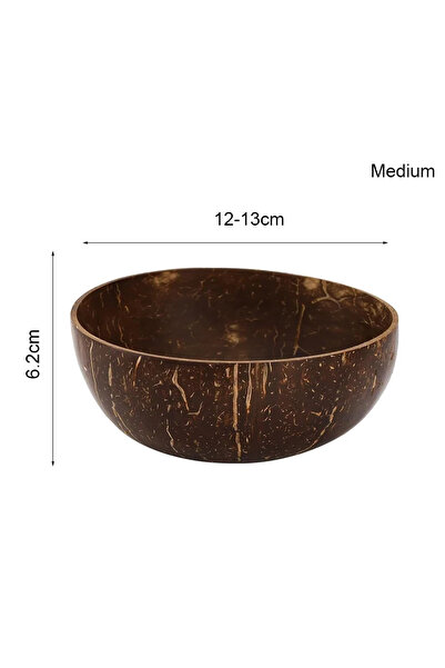 Choice Medium(500-600ml) 3 Sizes Natural Coconut Shell Bowl Coconut Bowl Wood...