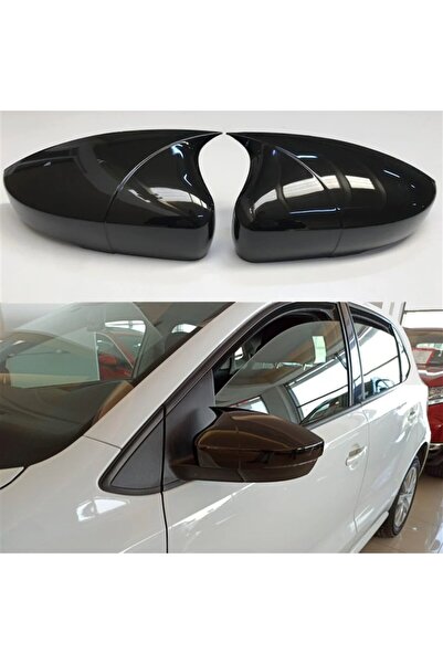 Universal Volkswagen Polo Yarasa Ayna Kapağı Piano Black Parlak Siyah