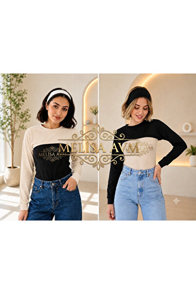 MELİSA AVM 2 Pieces of Neck Gaiters with Sleeves Made of Combed Cotton Fabric...