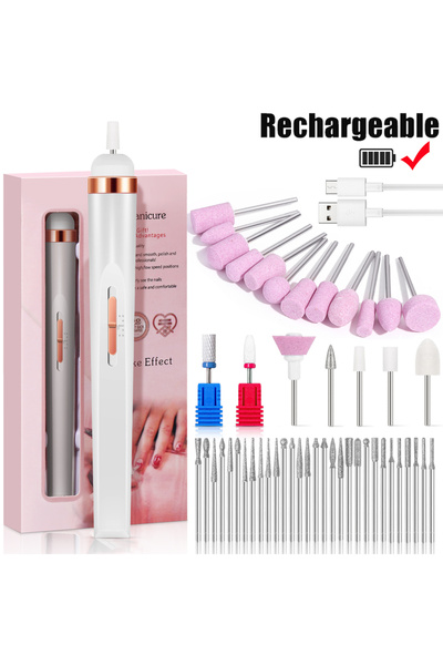 Choice8 White-Pro-Max YIKOOLIN Portable Nail File Care Electric Nail Drill wi...