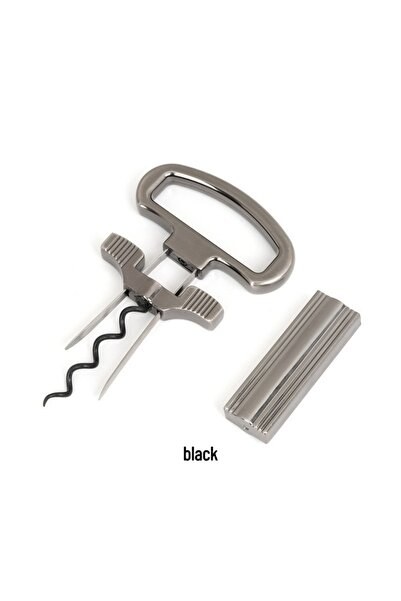 Choice1 black JUSTINLAU Portable Red Wine Alloy Bottle Opener Cork-popping Cl...