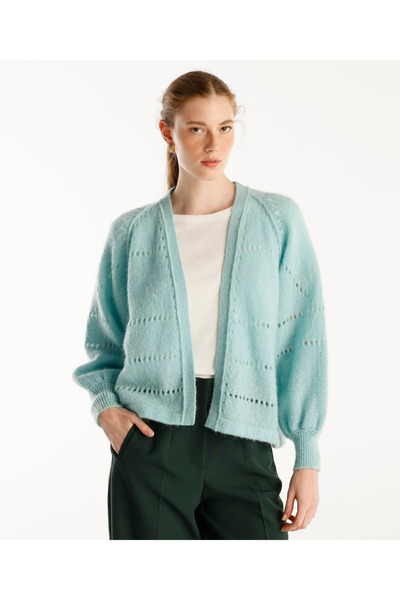 Yargıcı V-Neck Short Cardigan