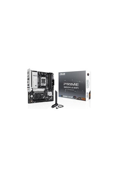 ASUS Prime B850M-A Wifi 8000Mhz (Oc) Ddr5 Soket Am5 M.2 Hdmi Dp Matx Amd Anakart