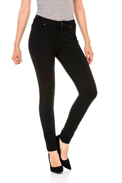 Cipo&Baxx Pantaloni WR143 negri din Lycra