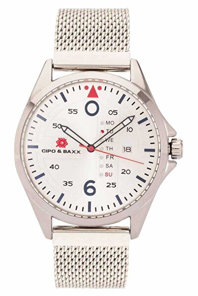 Cipo&Baxx Cz109 Dial Silver Color Steel Men's Watch