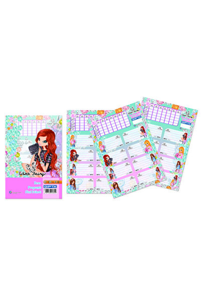 Gıpta Winx Fairy Ders Programlı Okul Etiketi 16X24Cm 3 Yaprak (2 Paket) 3239
