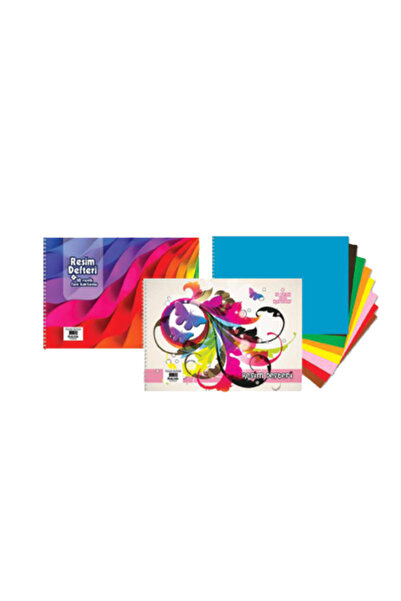 KESKİN COLOR Srpiralli Resim Defteri 35X50 Cm 10+10 Yaprak Fon Kartonlu 30152...