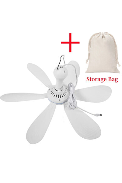 Choice Without Remote Set Silent 6 Leaves USB Powered Ceiling Canopy Fan with...