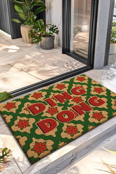 Decovetro Koko Paspas Ding Dong Patterned Koko Door Mat 40 X 60 cm