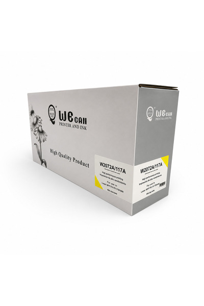 Wecan حبر تونر W2072A / 117A أصفر (Yellow) متوافق مع طابعات HP