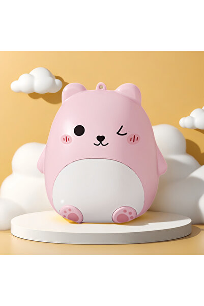 Choice Pink Mini Portable Bear Cartoon Jewelry Storage Box Travel Sealed Five...