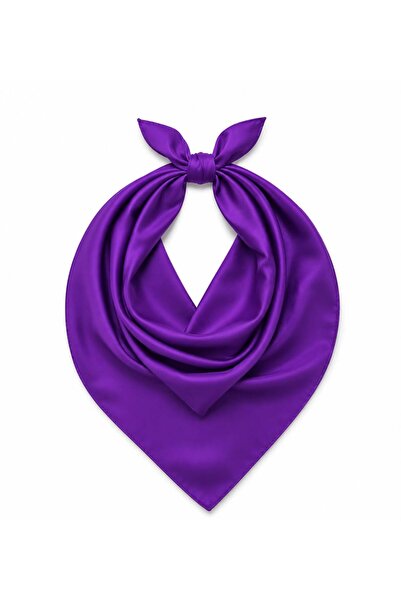 Axesoire 13731 Mor Saten Fular 50x50 cm