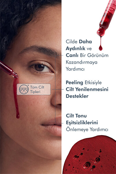 The Purest Solutions Aha & Bha Canlandırıcı & Cilt Tonu Eşitleyici Kırmızı Peeling Cilt Serumu 30 ml (aha 10% + Bha 2%)