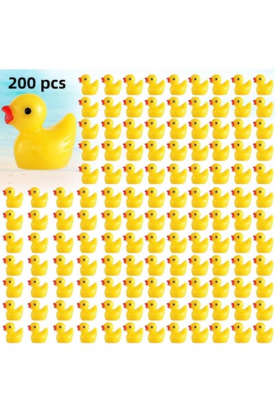 Choice 200 pcs 100/200 Pcs Mini Resin Ducks Bulk Tiny Ducks Set for Potted Mi...