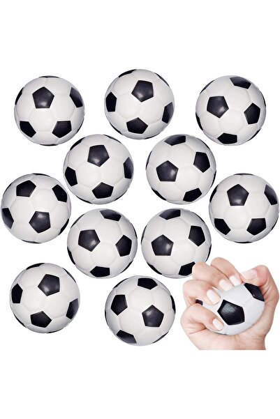 Choice3 black white 12Pcs Mini Soccer Stress Ball Foam Sports Stress Ball Bul...
