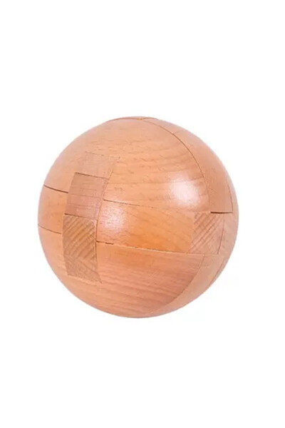 Choice Ball Wooden Kongming Lock,Round Ball Shaped 3D Puzzle,Brain Teasers In...