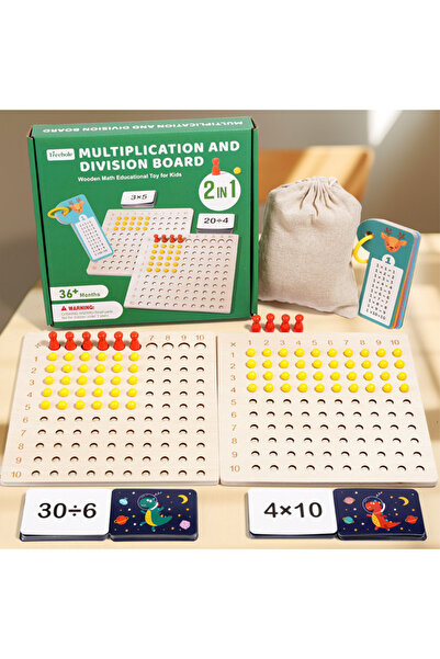 Choice 2 in 1 Maths Board Montessori 99 multiplication Board Maths Teaching A...
