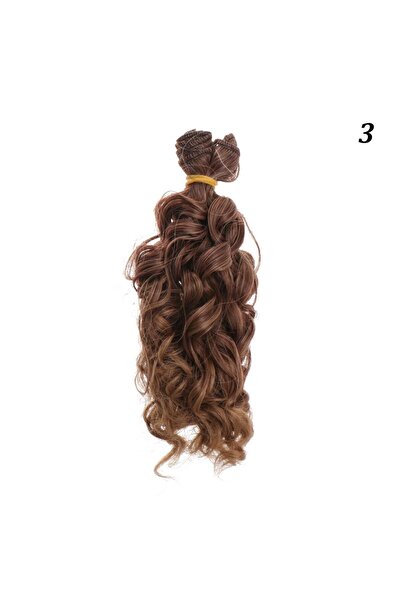 Choice 3 15*100cm 1/6 1/4 1/3 Doll Mini Tresses Hair Curly Wigs High-Temperat...