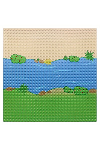 Choice river straight 1 PC 32X32 dots Island Grassland Building Blocks Basepl...