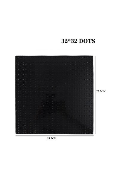 Choice4 32x32 Black Baseplate 32x32 16X32 Dots Classic Brick Plate Building B...