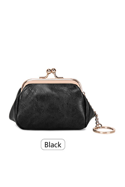 Choice4 QB336-Black Retro Mini Lock Clip Coin Purse, Daily Portable and Cute ...