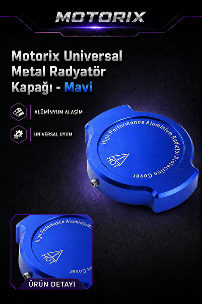 Universal Metal Radyatör Kapağı - Mavi