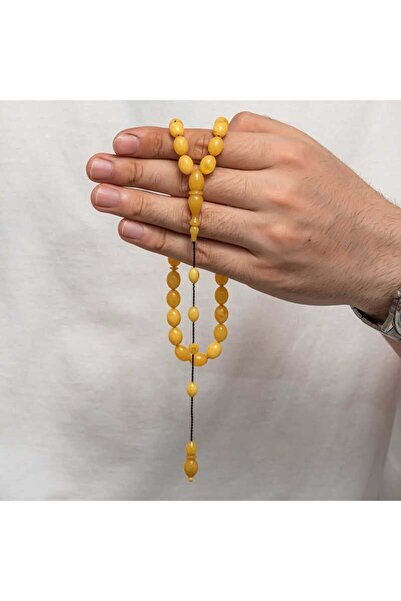 Inure Jewelry Πρεσαριστές κεχριμπαρένιες χάντρες προσευχής