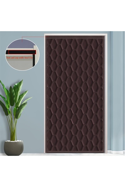 Choice15 80 x210cm browm Winter Home Door Curtains Are Soundproof and Cold Re...