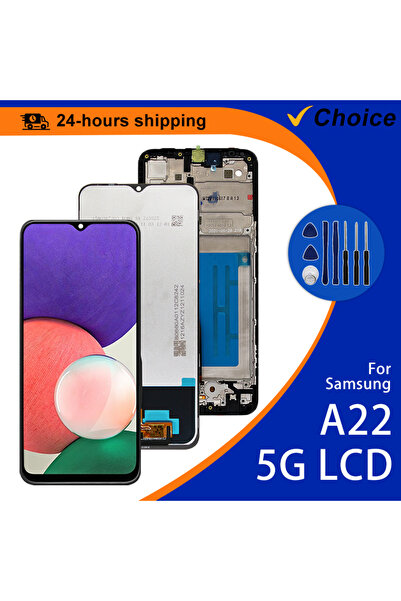 Choice1 Black with Frame 6.6" IPS For A22 5G LCD SM-A226B SM-A226B/DS Touch S...
