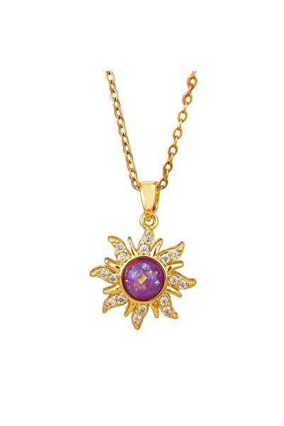 Choice gold Princess Long Hair Sun Crown Charm Necklace For Women Girls Shiny...