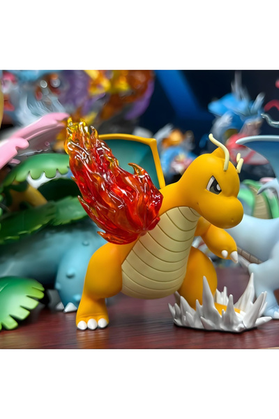 Choice Bandai C Anime Pokemon Figure Fire Punch Dragonite Action Figures Pvc ...