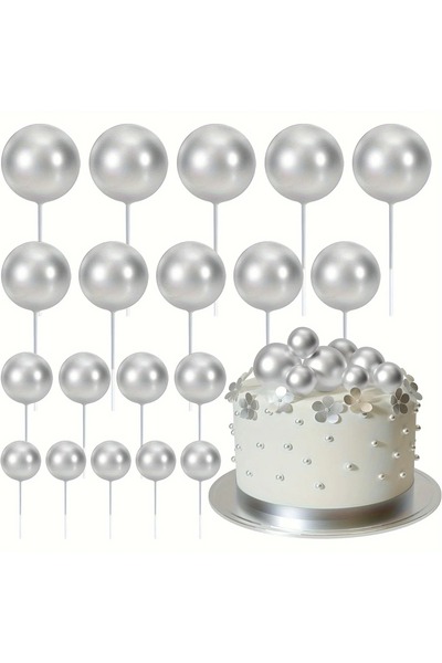 Choice7 20Pcs 07 20Pcs Happy Birthday Cake Gold And Silver Foam Ball Wedding ...