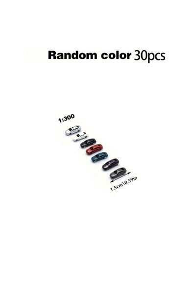 Choice 30pcs1 to 300 Mini Model Painted Car Scale Parking Scenery Street Layo...