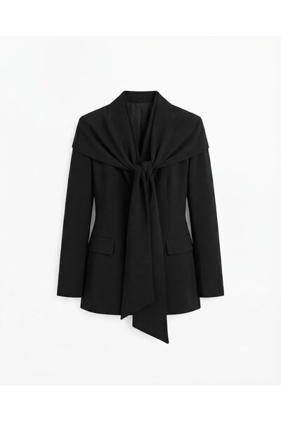 Bade Butik Black Shawl Blazer Jacket