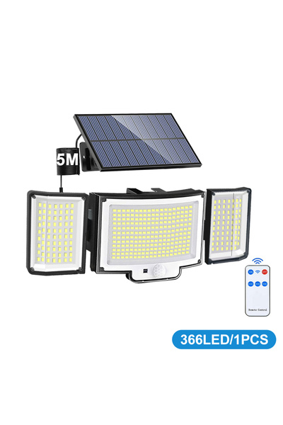 Choice5 366LED 1PC New 366LED Solar Outdoor Lights Solar Powered Security Lig...