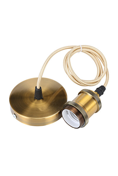 Choice No light bulb Bronze color E27 Suspension Wire Lamp Holder, Antique Co...