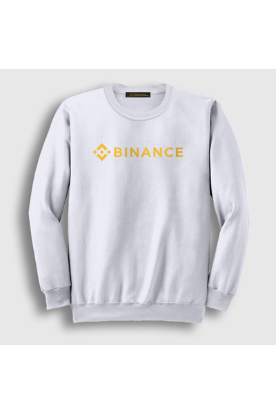 Presmono Unisex bela majica sa logotipom Binance Bitcoin 323032tt