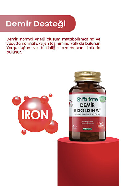 Shiffa Home DEMİR BİSGLİSİNAT 60 TABLET