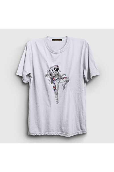 Presmono Unisex White Muay Thai Astronaut Space T-shirt352663tt
