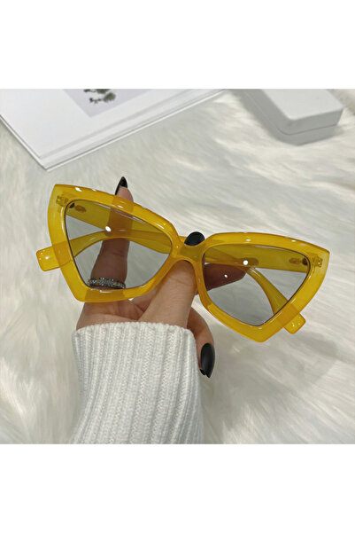 Choice MULTI YELLOW New Triangle Polygon Sunglasses Women Men Vintage Glasses...