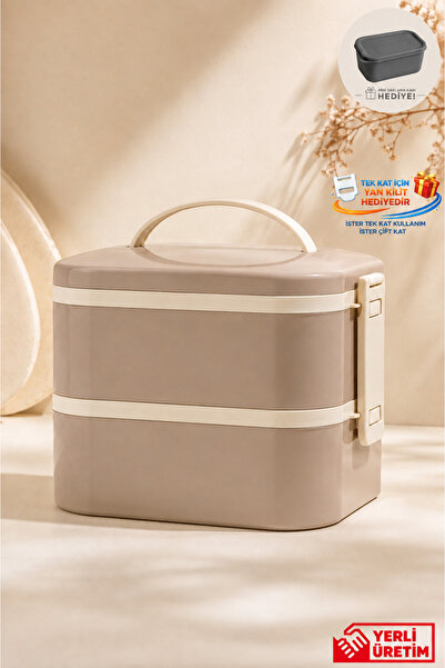 GUGGA Tier - 2 Katlı Sızdırmaz Kapaklı Lunchbox 1000 ml